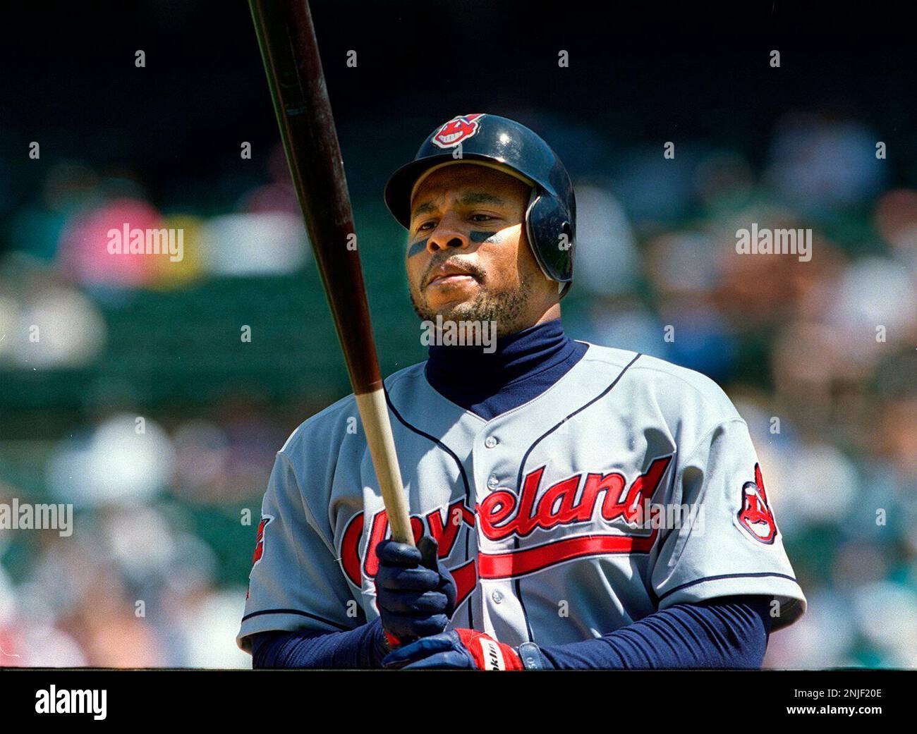 A's 2/C/07MAY96/SP/LH--Cleveland Indians Albert Belle, left field