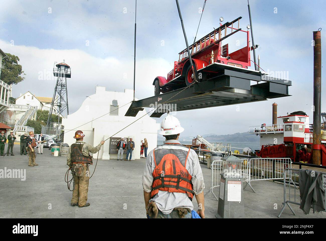 ALCATRAZ 075LH.tif The original 1934 Alcatraz fire engine, which has
