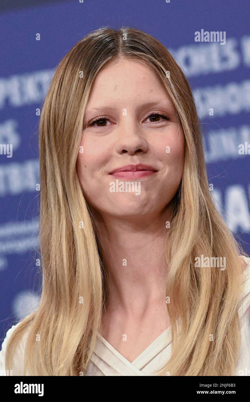 Mia Goth Attending The Infinity Pool Press Conference As Part Of The ...