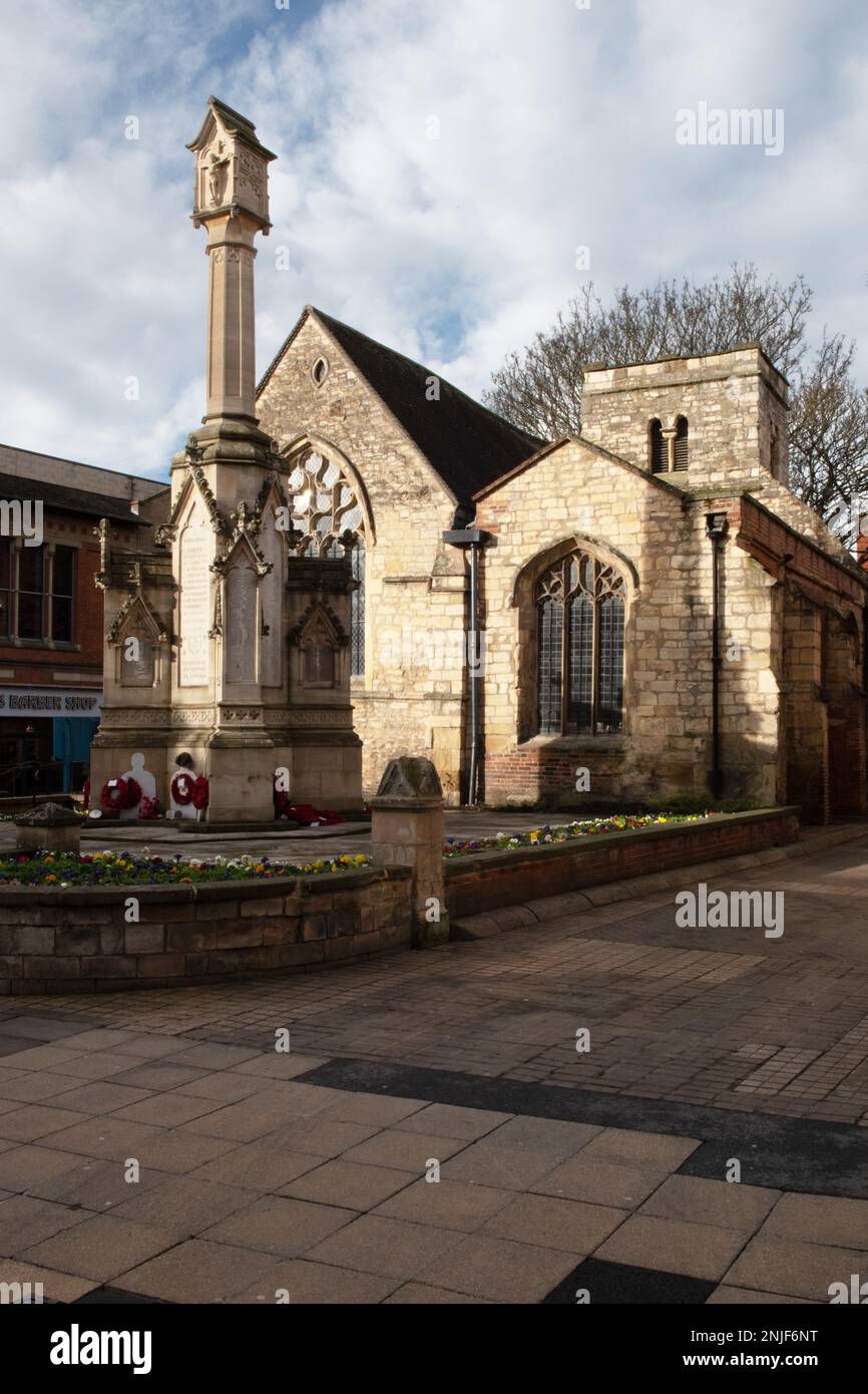 St Benedict's Church, Lincoln, England, UK Stock Photo