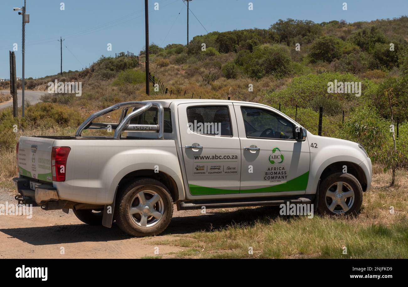 Robertson, Western Cape South Africa. 2023. Twincab pick up vehicle parked on roadside. Stock Photo
