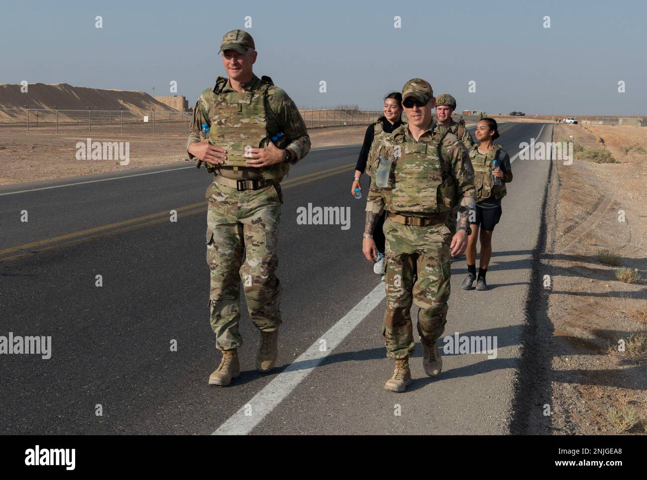 The 332d Air Expeditionary Wing held a memorial ruck in honor of those lost during Extortion 17 in Afghanistan on August 6, 2011 at an undisclosed location in Southwest Asia on August 7, 2022. There were 38 occupants aboard the CH-47D Chinook when a Taliban fighter shot a rocket-propelled grenade at the helicopter causing it to fall from the sky. Stock Photo