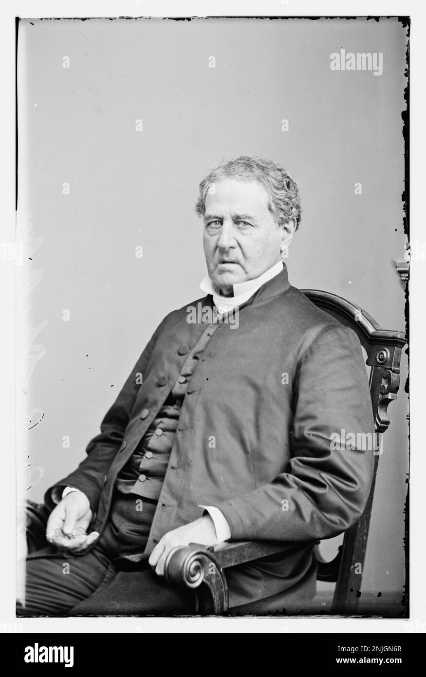 Portrait of Reverend R. Sheldon, a religious figure, captured in the ...