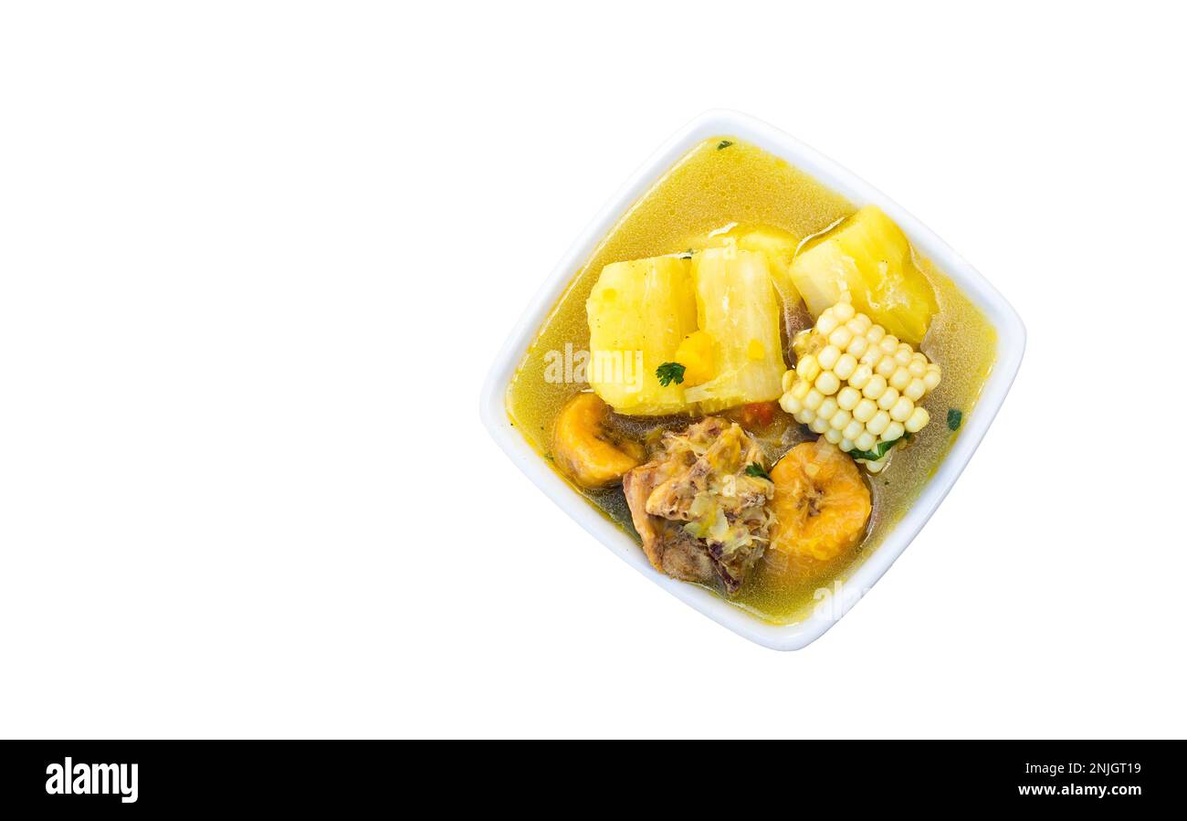 Stew or sancocho the beef Typical Colombian food Stock Photo Alamy