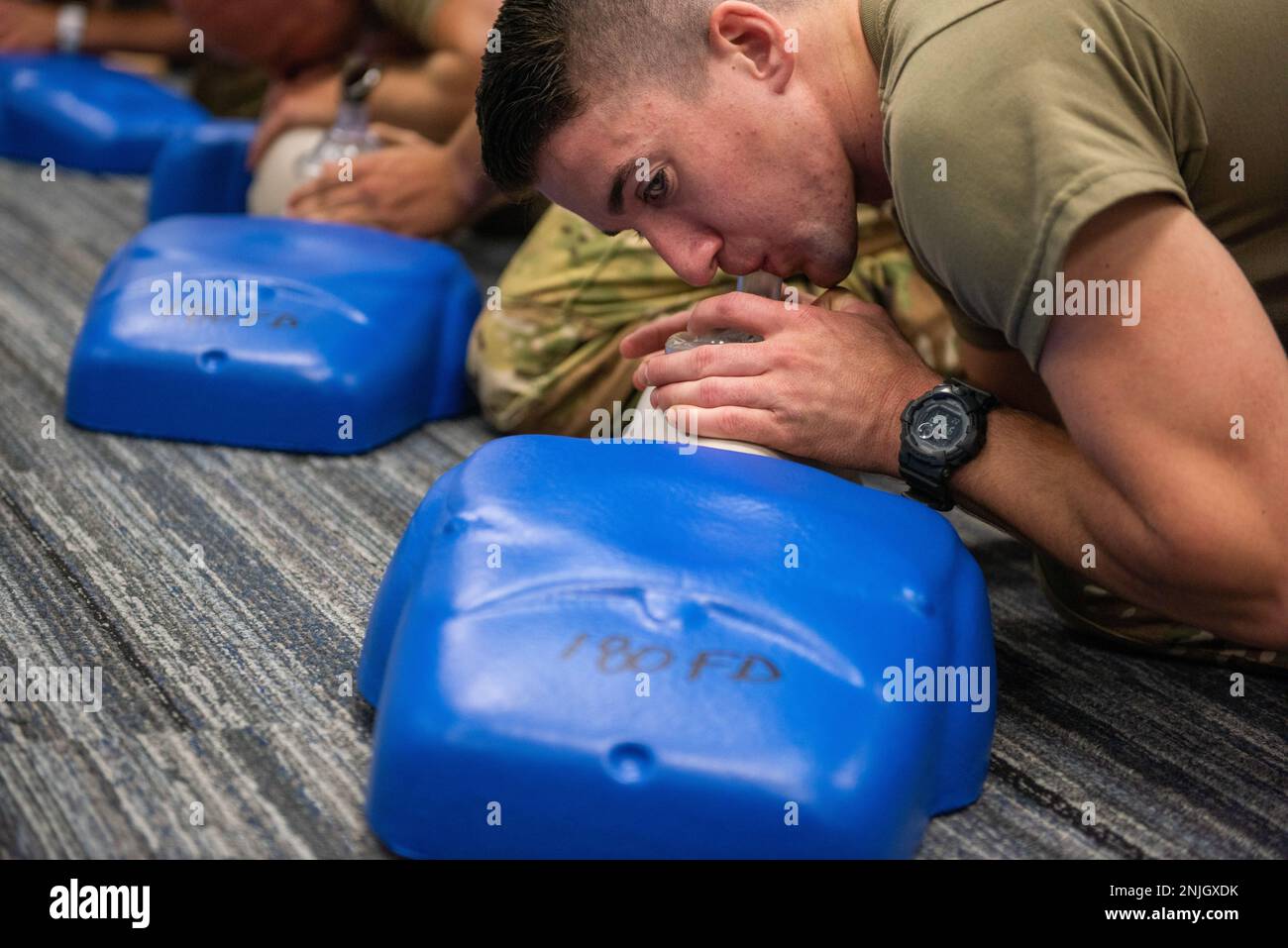 U.S. Airmen assigned to the Ohio National Guard's 180th Fighter Wing ...
