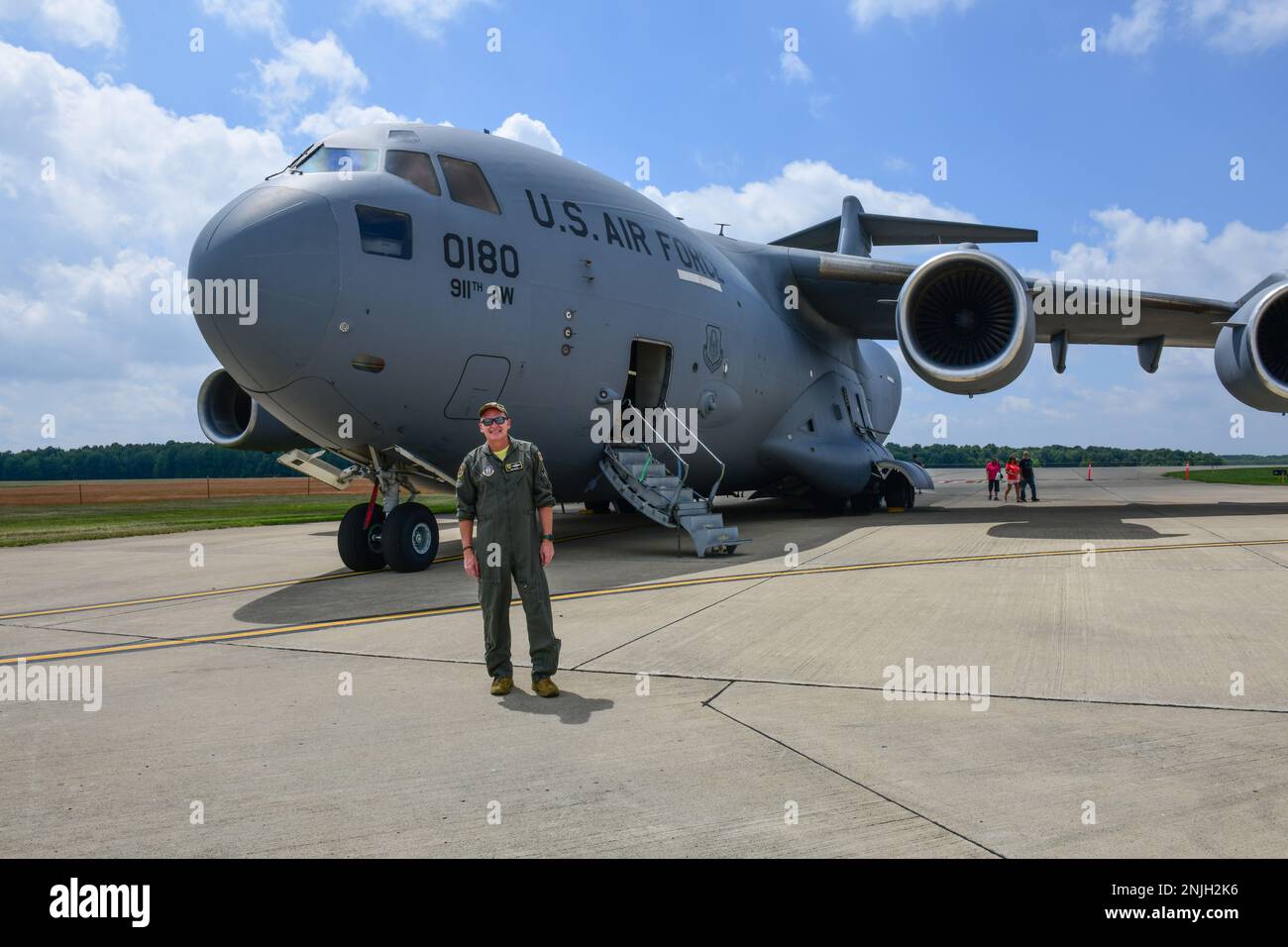 Lt. Col. Tom Huzzard, an aircrew member assigned to the 758th Airlift
