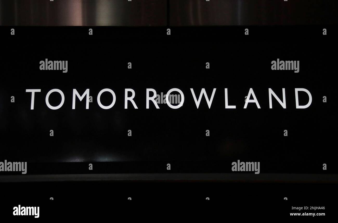 The trademark of TOMORROWLAND CO., LTD. is seen in Chiyoda Ward, Tokyo