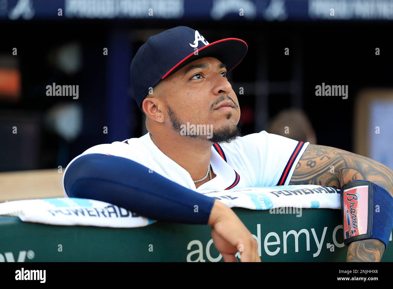 ATLANTA, GA - AUGUST 15: Atlanta Braves catcher Chadwick Tromp (60) looks  on before the Monday evening MLB game between the New York Mets and the  Atlanta Braves on August 15, 2022