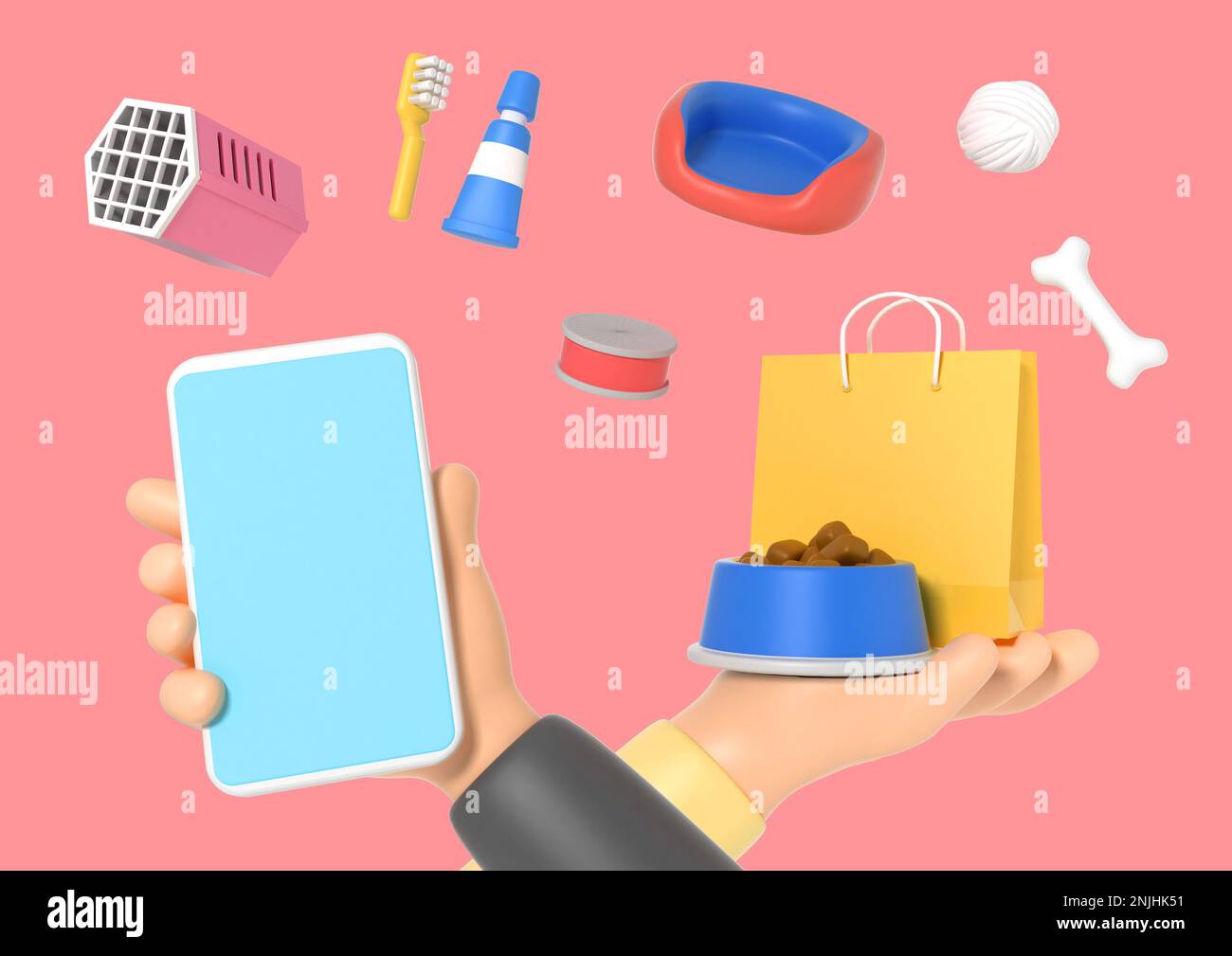 direct transaction and trade for pet food and supply Stock Photo Alamy