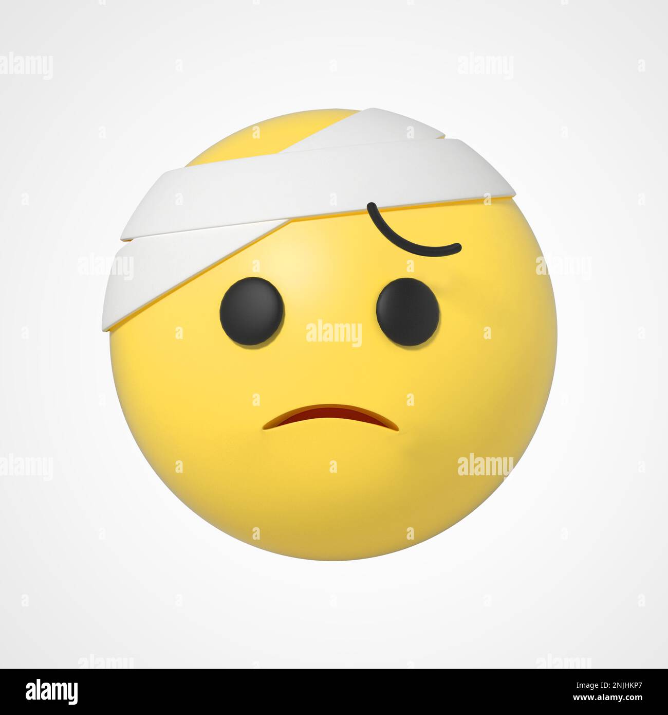 3d emoji emoticon character injury Stock Photo - Alamy