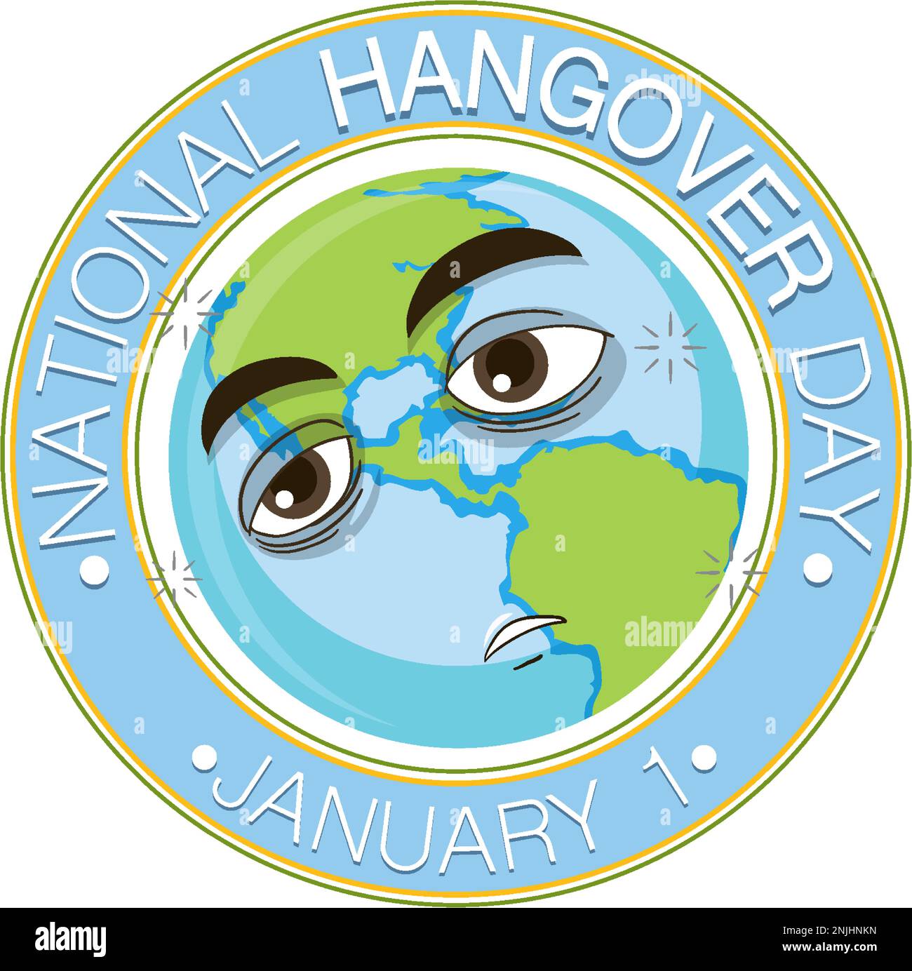 National Hangover Day Banner Design illustration Stock Vector Image & Art Alamy