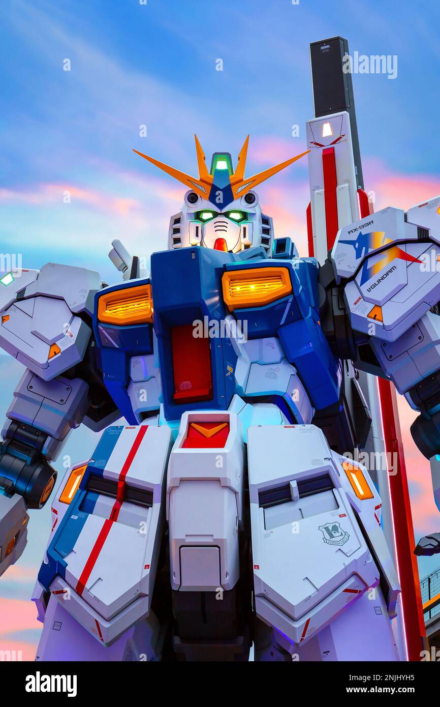 Fukuoka, Japan Nov 20 2022 Fullsize Mobile suit RX93ffv (Nu