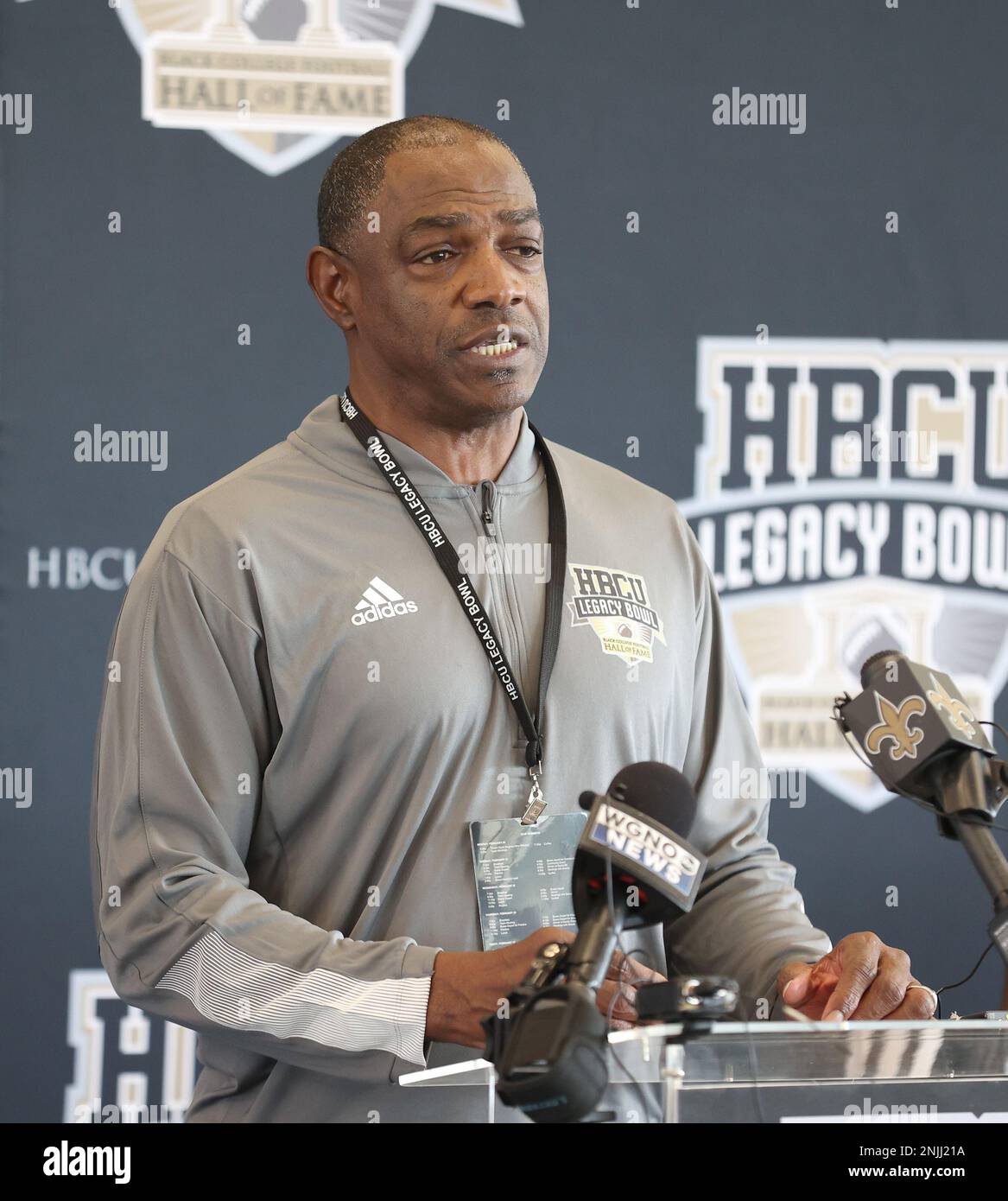 New Orleans, USA. 22nd Feb, 2023. Team Robinson head coach Eric Dooley