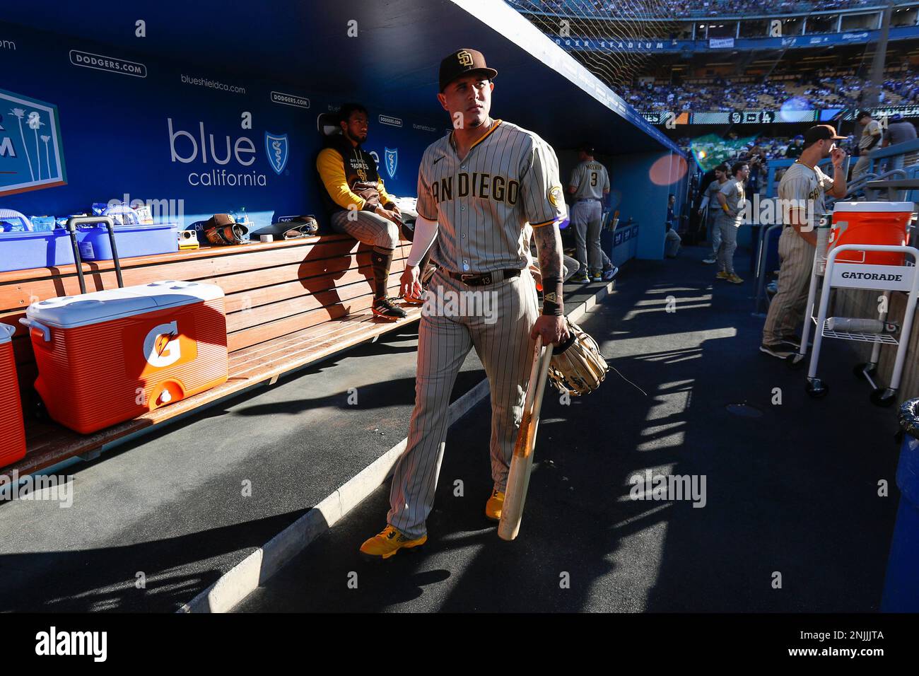 LOS ANGELES, CA - AUGUST 06: San Diego Padres third basemen Manny ...