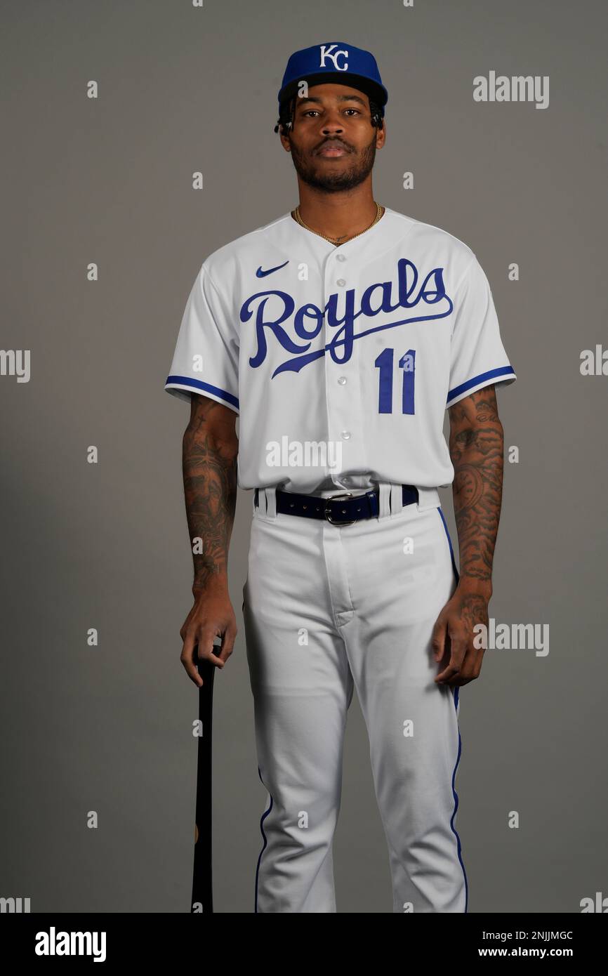 This is a 2023 photo of Maikel Garcia of the Kansas City Royals baseball  team. This image reflects the Kansas City Royals active roster as of  Wednesday, Feb. 22, 2023, when this