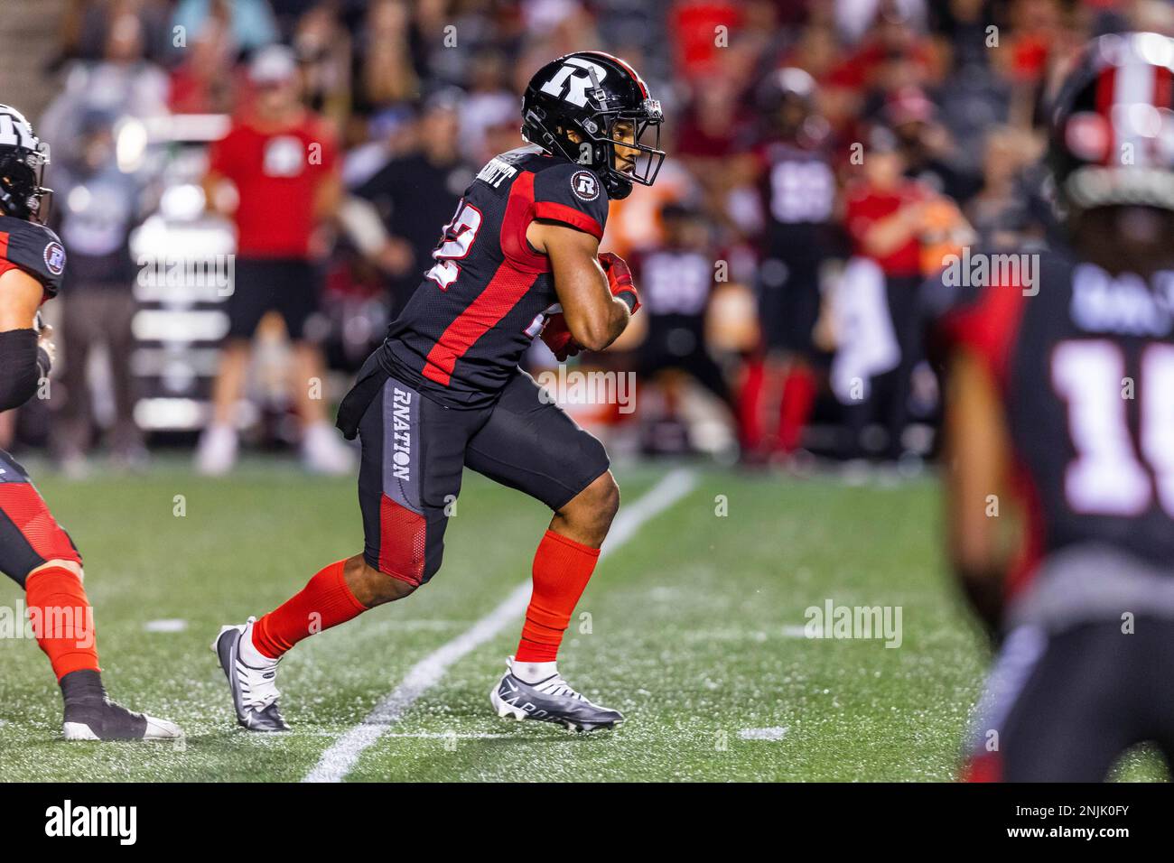 OTTAWA, ON - AUGUST 05: Ottawa Redblacks running back Jackson Bennett ...