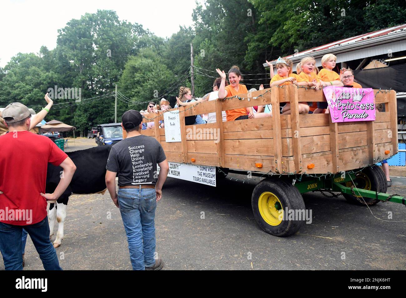 The Princess Parade makes its way through the Schuylkill County Fair at