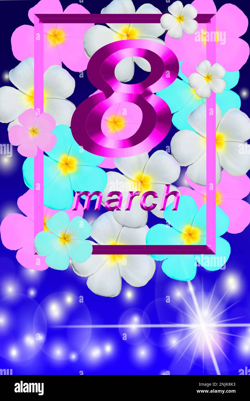 card or banner for International Women's Day March 8. can be used as a