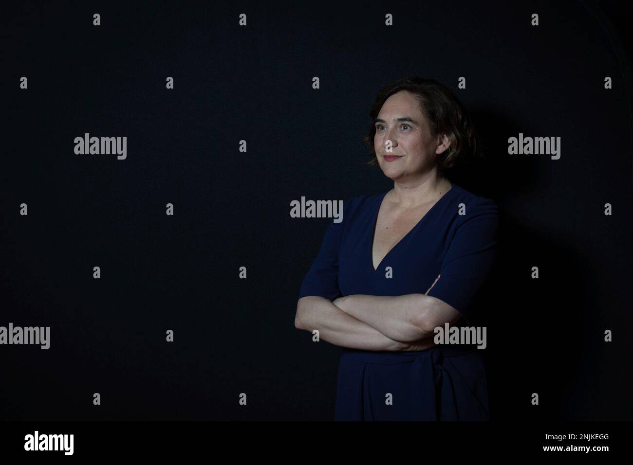 The mayor of Barcelona, Ada Colau, poses for Europa Press, at the ...