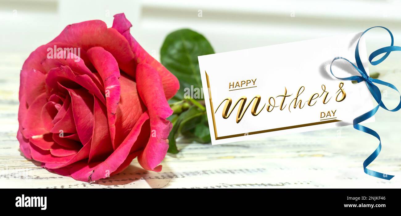 card or banner for mother's day, can be used as a flyer, 3d illustration Stock Photo