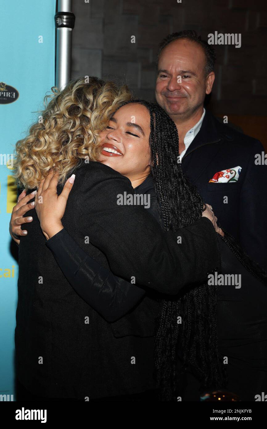 New York, NY, USA. 22nd Feb, 2023. Carol Kane, Azia Dinea Hale, Marvin Samel, at arrivals for iMORDECAI Special Screening, Marlene Meyerson JCC Manhattan, New York, NY February 22, 2023. Credit: Manoli Figetakis/Everett Collection/Alamy Live News Stock Photo