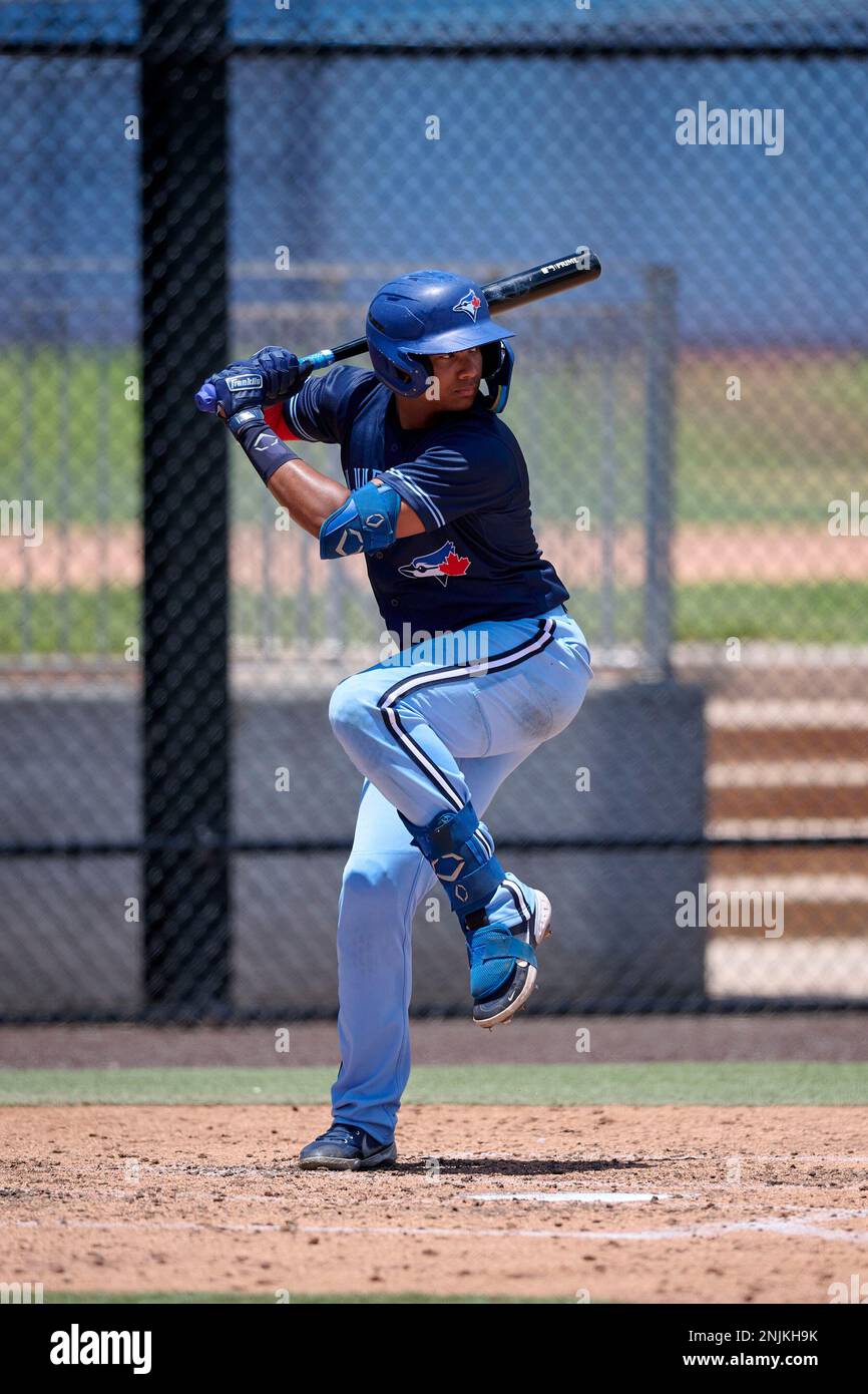 FCL Blue Jays Yhoangel Aponte (23) bats during a Florida Complex