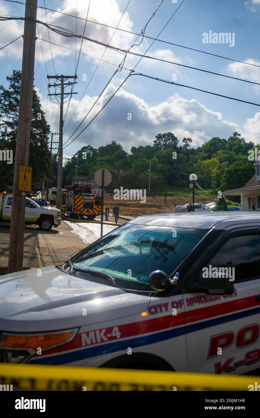 An explosion at the former YMCA of McKeesport at 410 9th Street in
