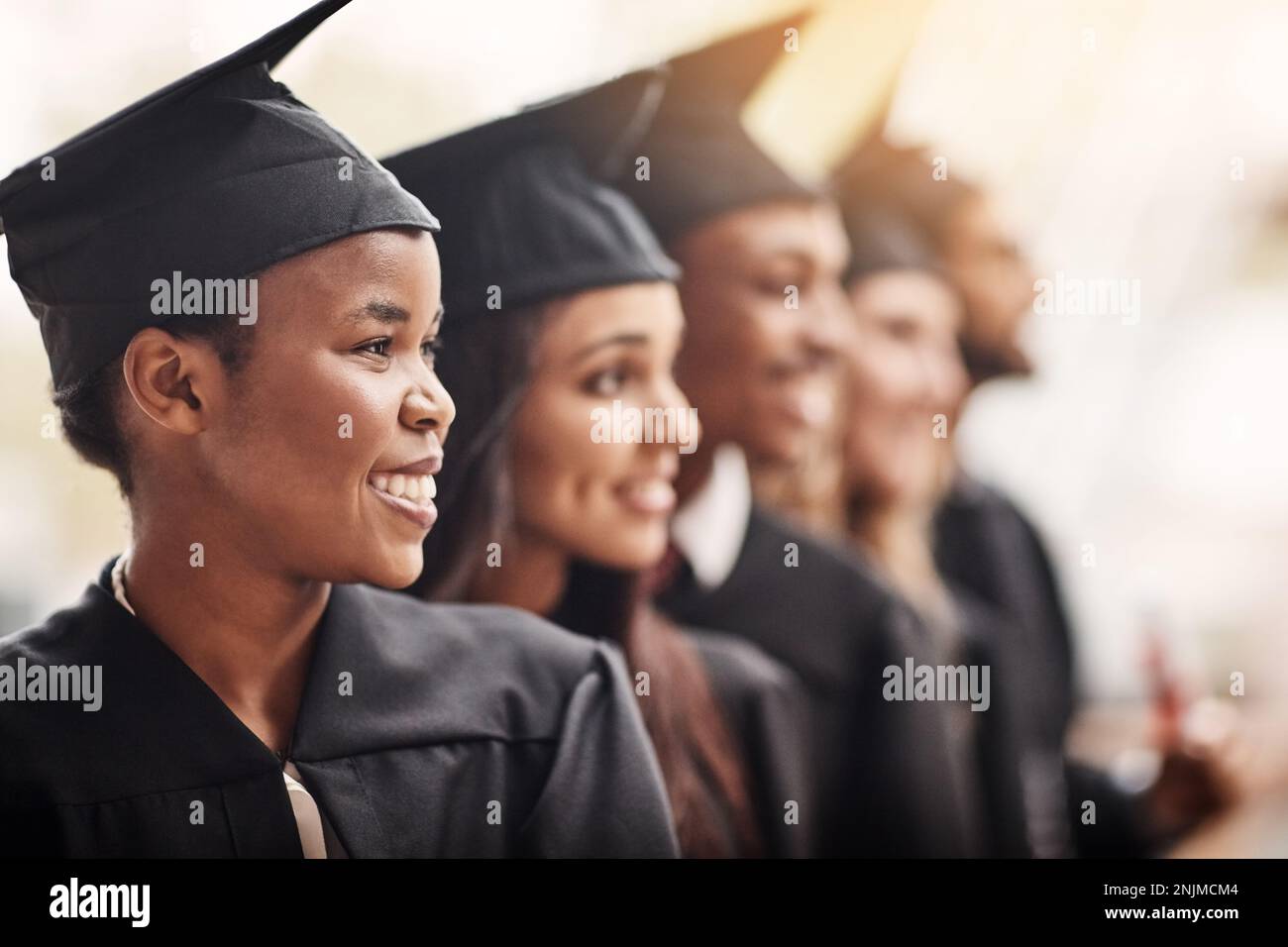 The process of pursuing their dreams. students on graduation day from ...