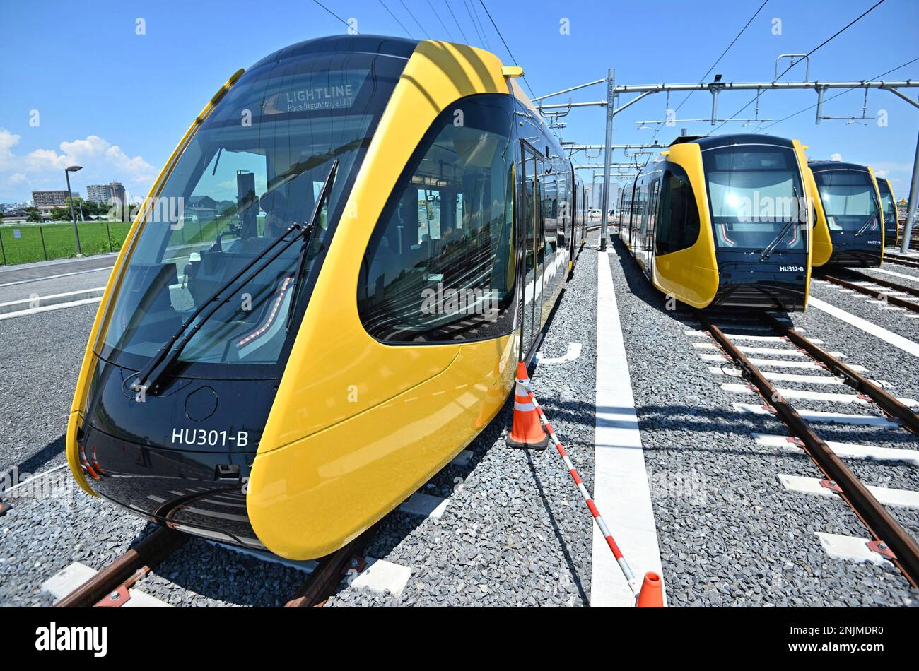 Haga Utsunomiya LRT (Light Rail Transit), a new electric tram which is