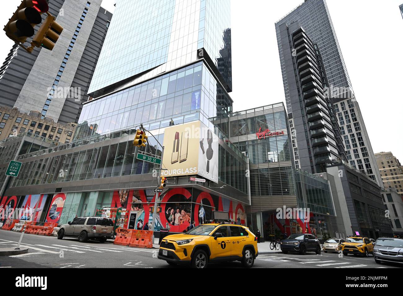 New York, USA. 22nd Feb, 2023. Exterior view of the ‘Virgin Hotels New York City' which opened its doors to guests in February, New York, NY, February 22, 2023. Located in the NoMad neighborhood of Manhattan, the 39-story building with 460 guest rooms is the seventh hotel in the brand portfolio and is set to have a grand opening in the Spring of 2023. (Photo by Anthony Behar/Sipa USA) Credit: Sipa USA/Alamy Live News Stock Photo