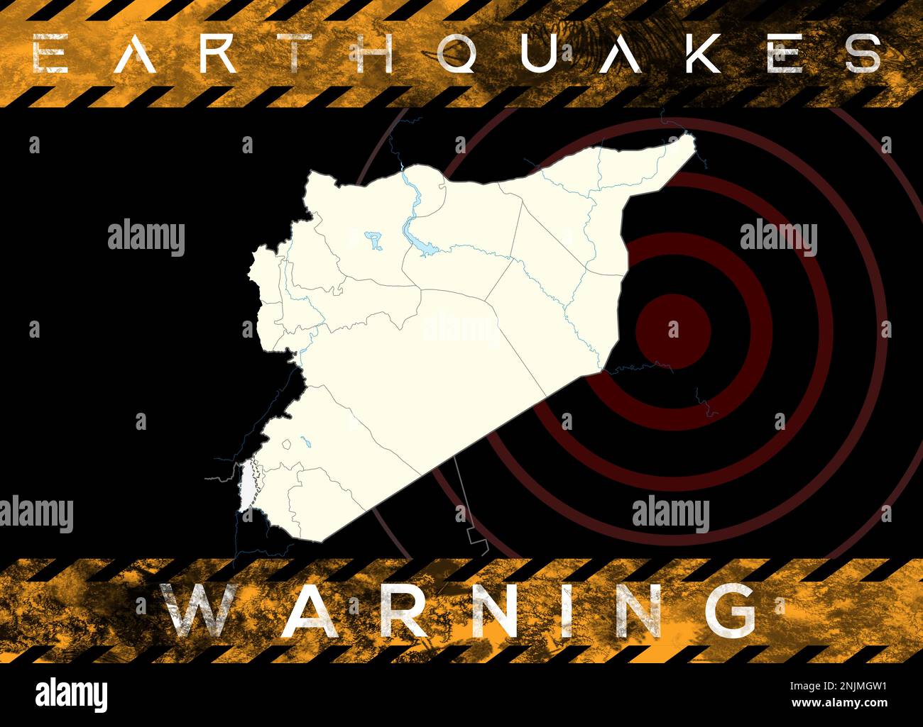 Earthquakes in Syria, warning about Earthquakes in Syria Stock Photo Alamy