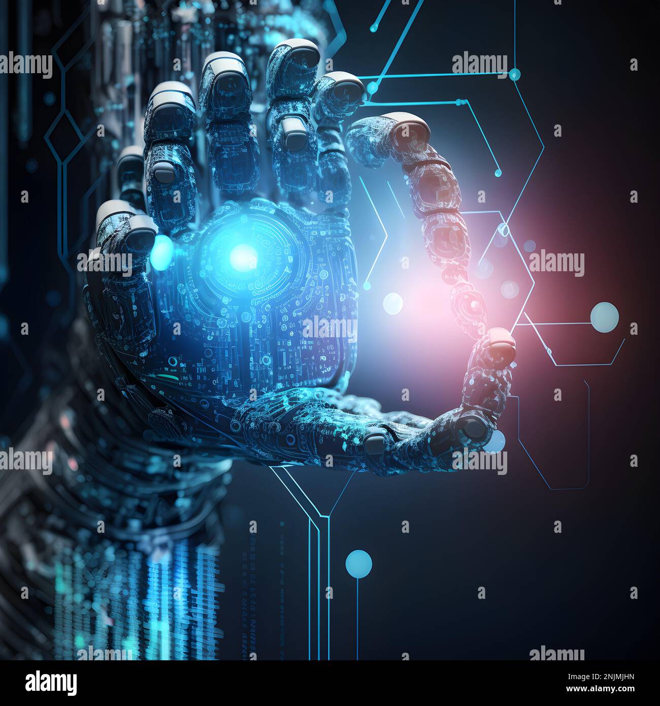 AI, Machine learning, Hands of robot touching on big data network connection background, Science and artificial intelligence technology. Generative AI Stock Photo - Alamy AI, Machine learning, Hands of robot touching on big data network connection background, Science and artificial intelligence technology. Generative AI Stock Photo - Alamy