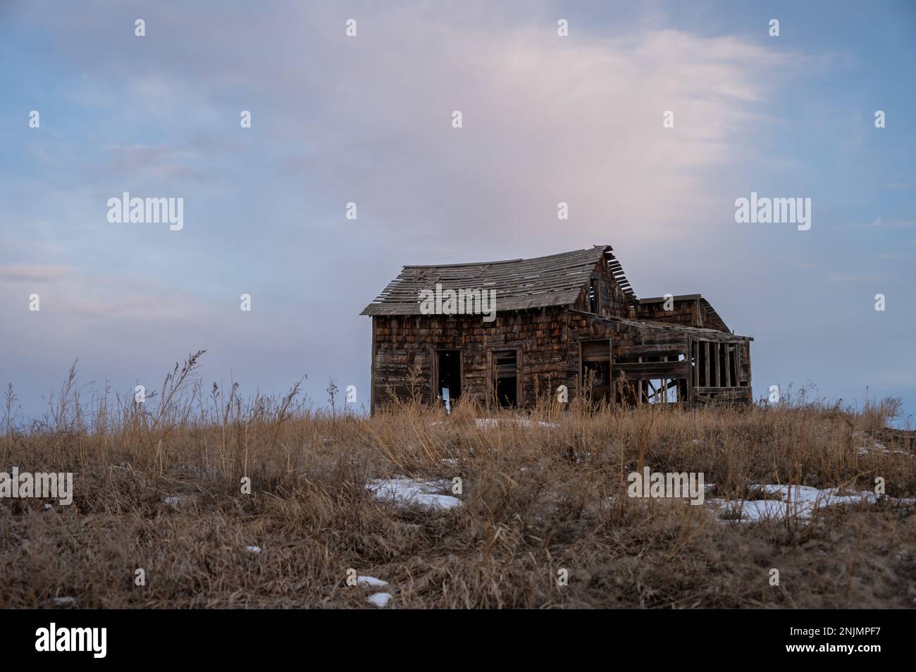 Old abandoned post office near Mossleigh, Alberta Stock Photo Alamy