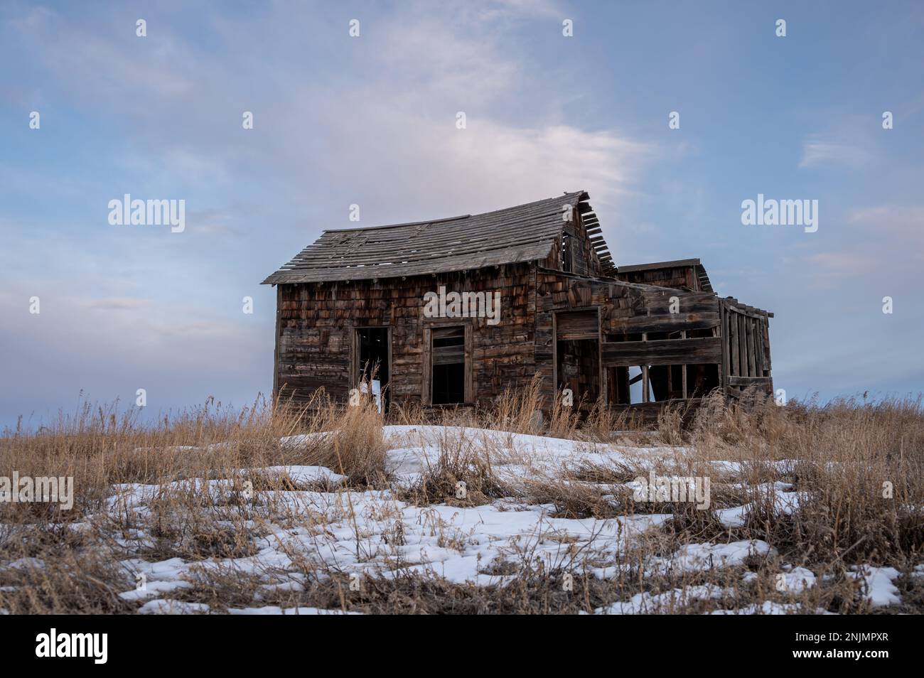 Old abandoned post office near Mossleigh, Alberta Stock Photo Alamy