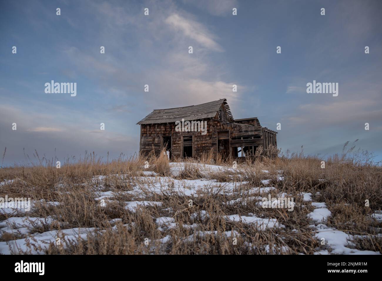 Old abandoned post office near Mossleigh, Alberta Stock Photo Alamy