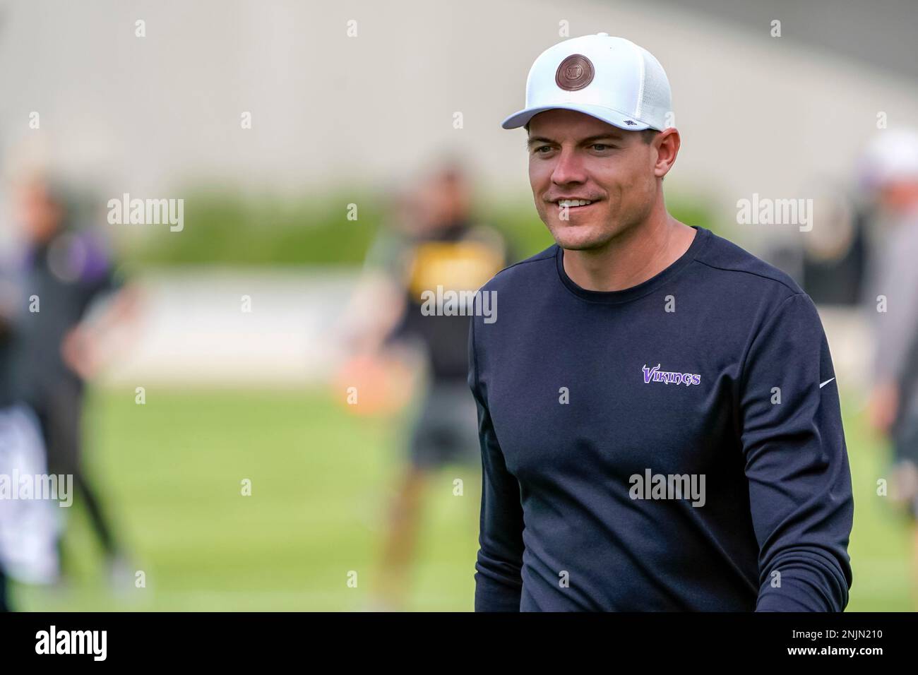 EAGAN, MN - JULY 27: Minnesota Vikings cornerback Harrison Hand (20) takes  the field during the first day of Minnesota Vikings Training Camp at TCO  Performance Center on July 27, 2022 in