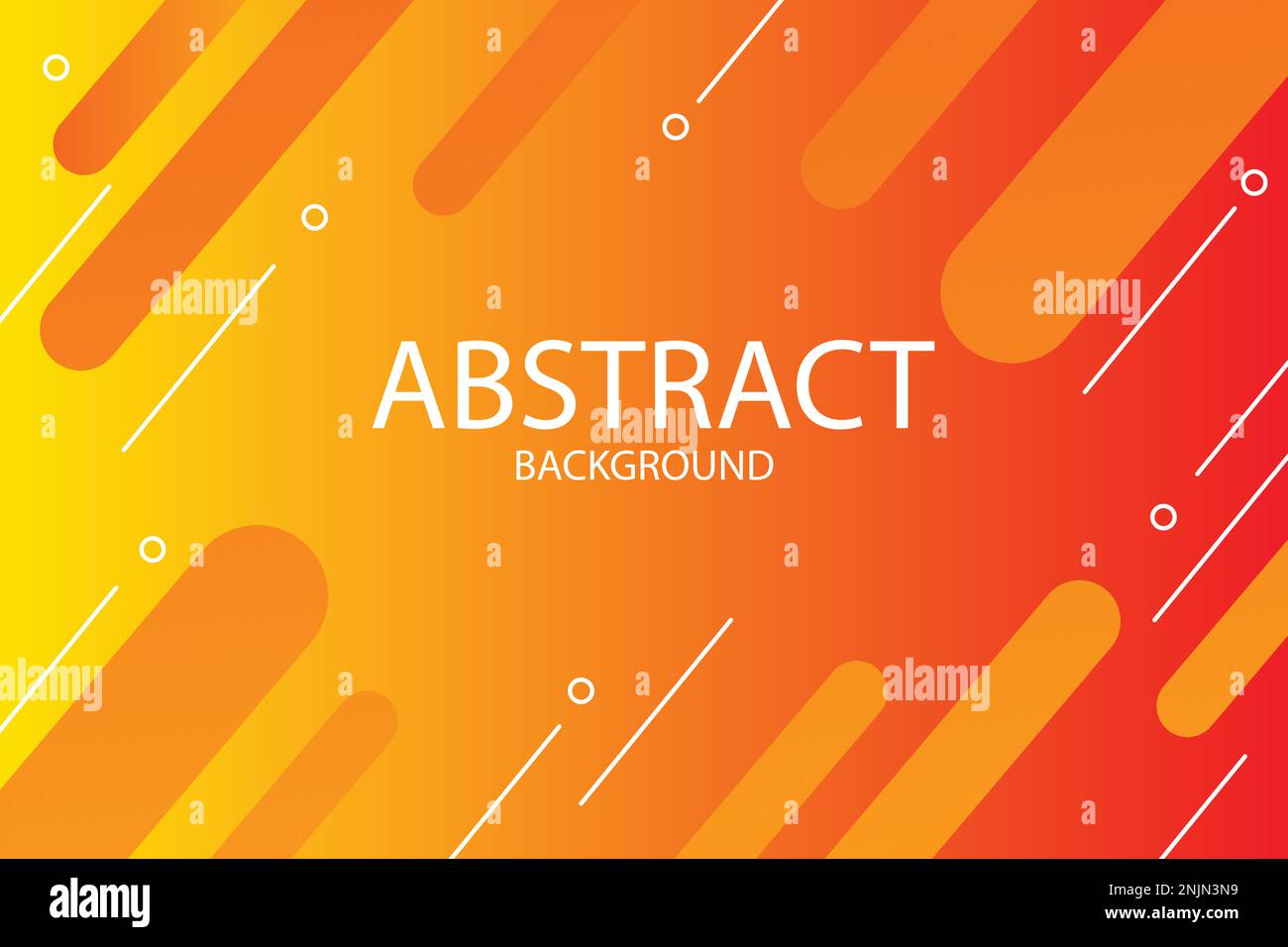 Yellow orange geometric background. Dynamic shapes composition. Stock Vector