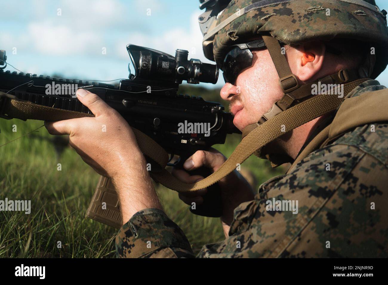 U.s. Marine Corps Cpl. Joshua Webb, A Rifleman With 3d Battalion, 3d 