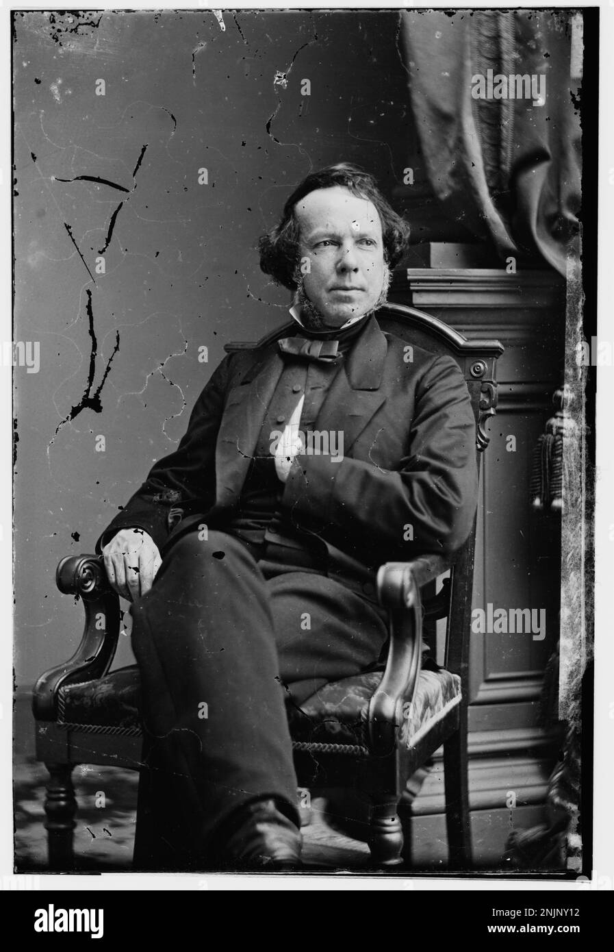 Portrait of Reverend Lathrop, captured as part of the Brady-Handy ...