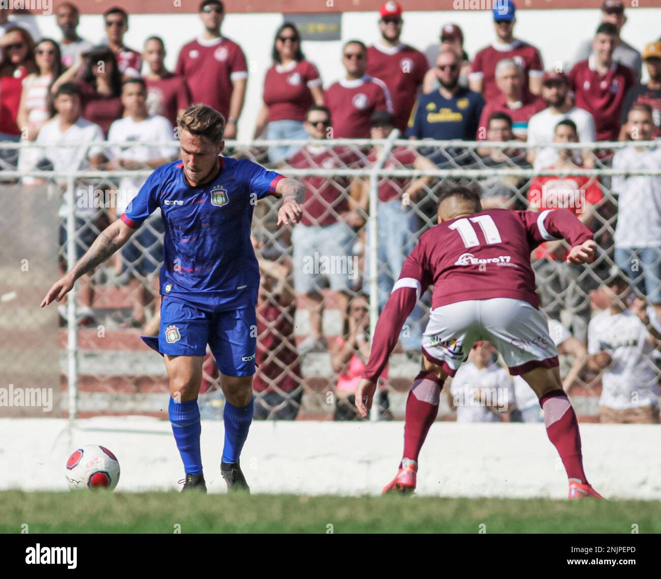 SP - Sao Paulo - 07/17/2022 - COPA PAULISTA 2022, JUVENTUS X SAO CAETANO -  Emerson Urso player of Sao Caetano celebrates his goal during a match  against Juventus at Javari stadium