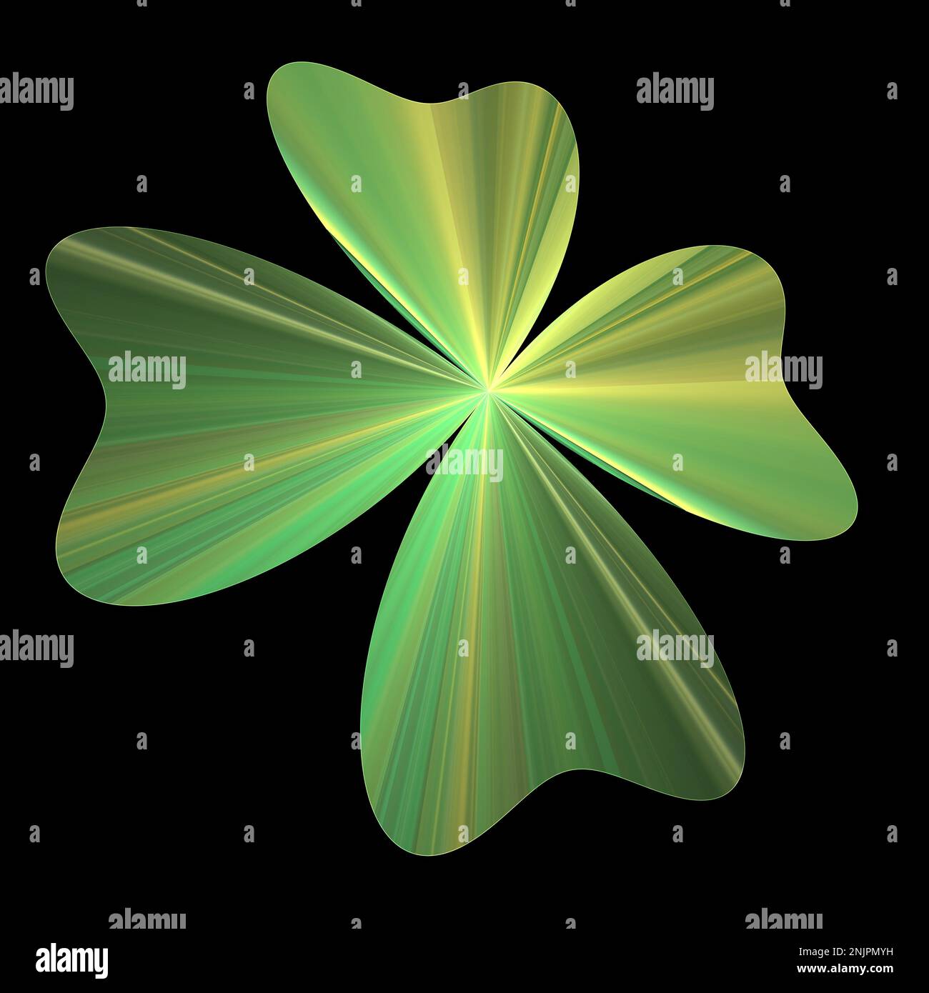 Irish Four Leaf Clover Design Stock Photo