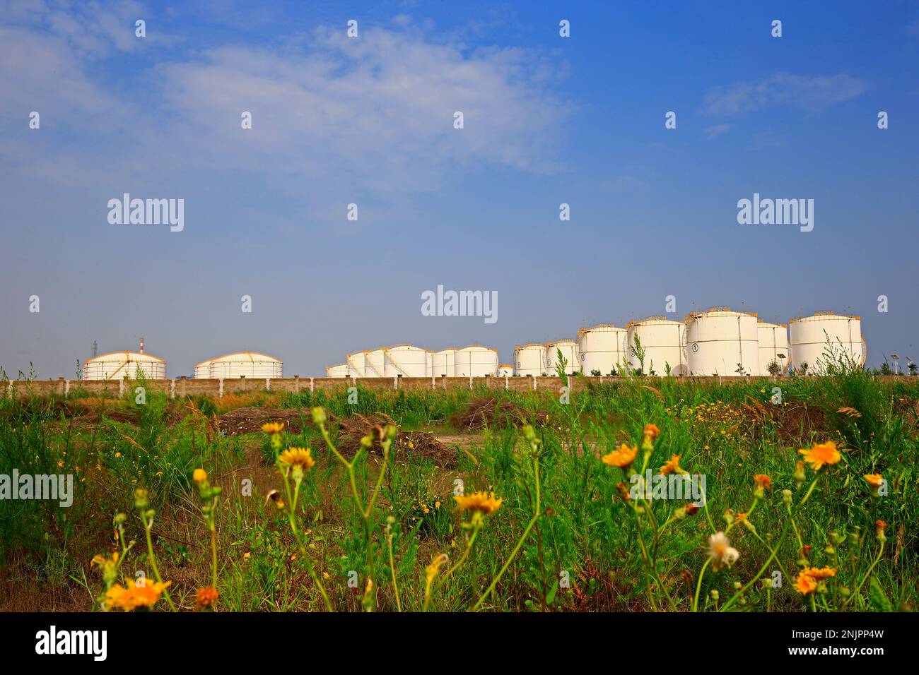 Oil storage tank, industrial equipment Stock Photo Alamy