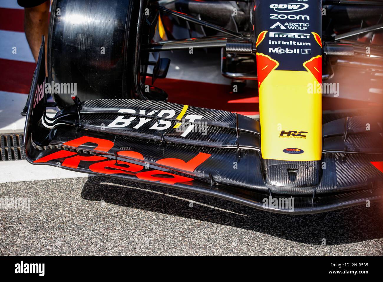 Sakhir, Bahrain - 23/02/2023, Red Bull Racing RB19, front wing ...