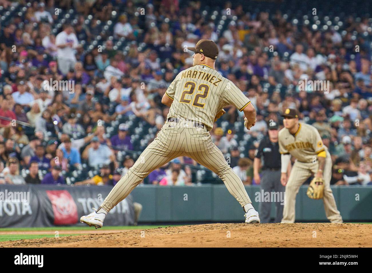 July 12 2022: San Diego pitcher Nick Martinez (22) during the game