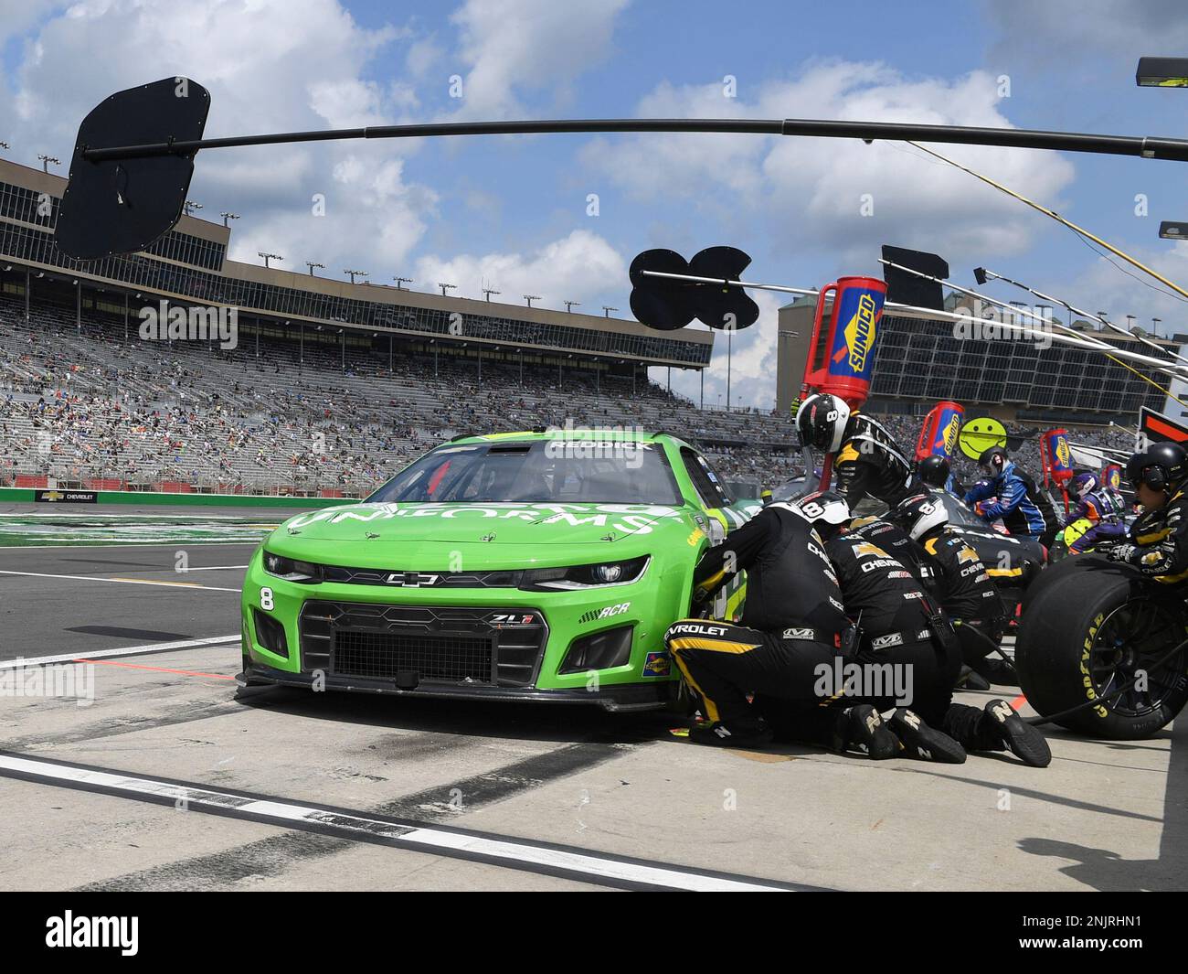 ATLANTA, GA JULY 10 The pit crew of Tyler Reddick (8 Richard