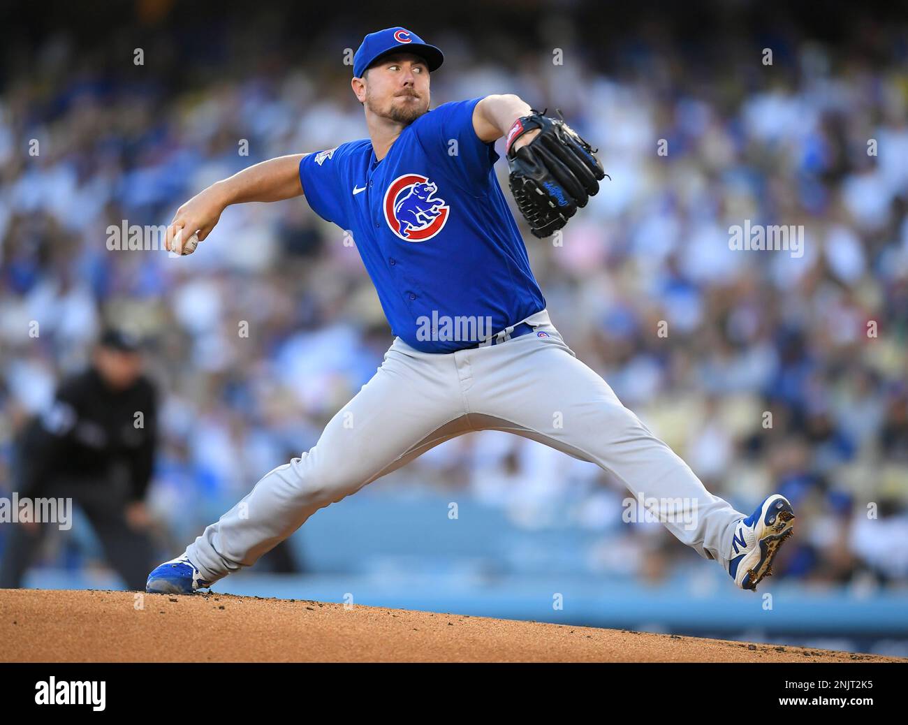 LOS ANGELES, CA - JULY 07: Chicago Cubs starting pitcher Mark Leiter Jr ...