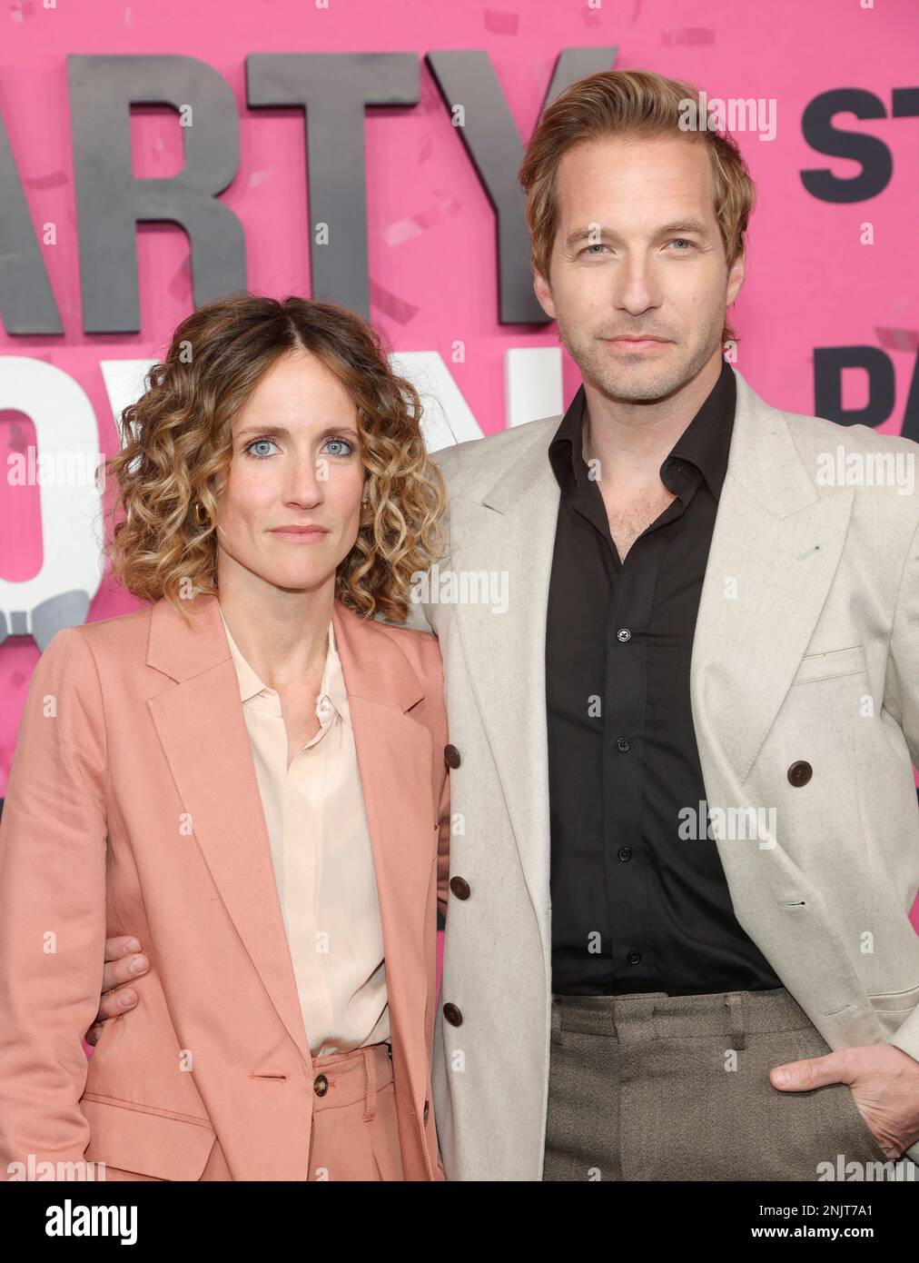 Los Angeles, CA, USA on February 22, 2022. Ryan Hansen, Amy Russell at Premiere Of STARZ's