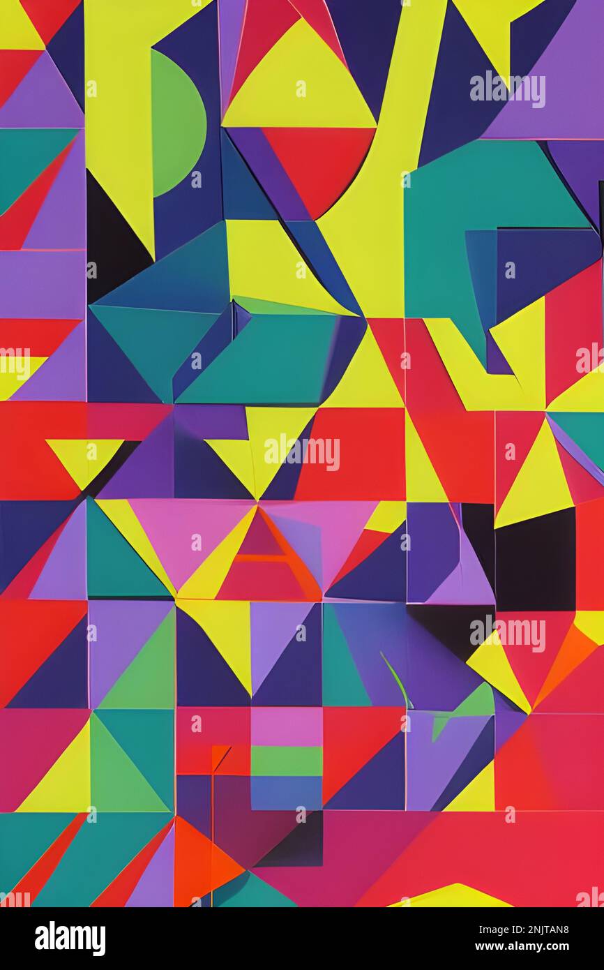 Captivating mix of geometric shapes hi-res stock photography and images ...
