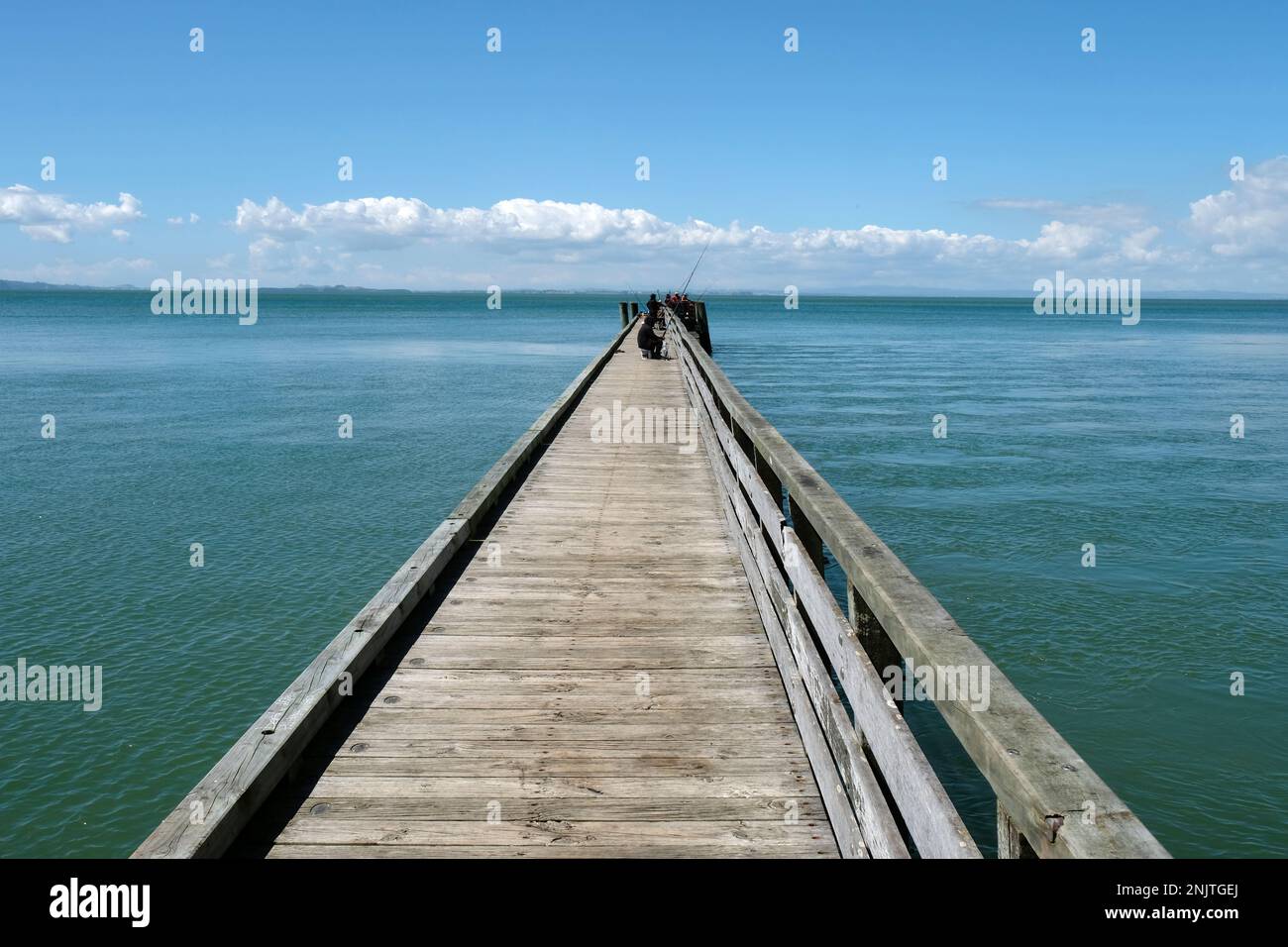 Cornwallis Wharf, Manukau, Harbour, Auckland, New Zealand Stock Photo