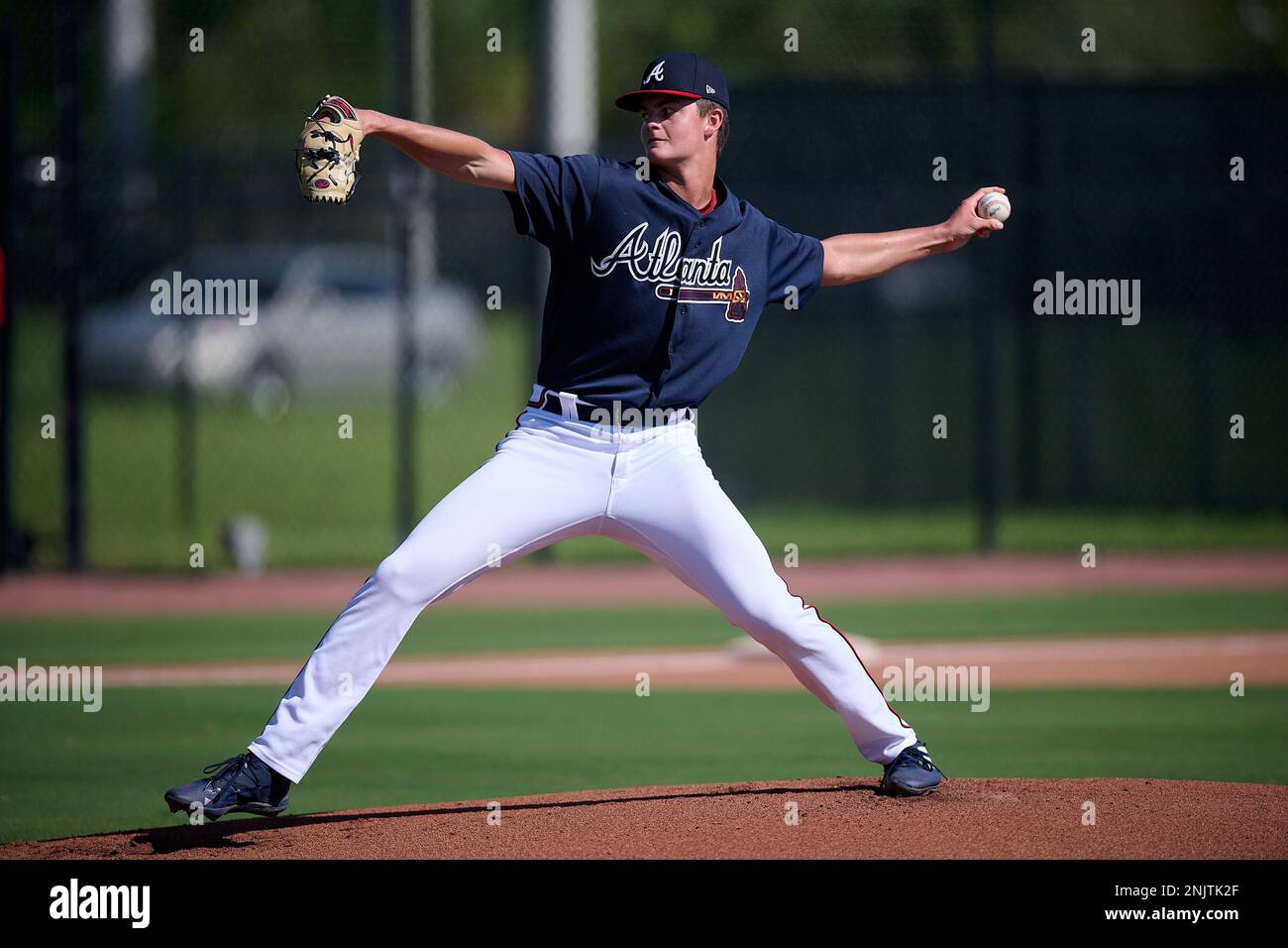 FCL Braves pitcher Adam Shoemaker (38) during a Florida Complex League